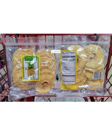 Trader Joe's Unsweetened Dried Pineapple Rings 8oz (Two Bags) - Natural & Unsulfured - Buy Online on GoSupps.com