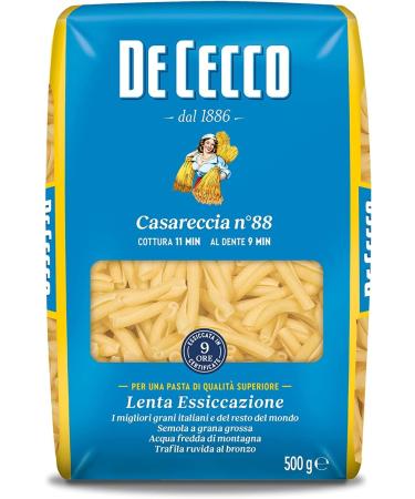  Italian Gourmet E.R. Pack of 24 De Cecco 100% Italian Casareccia pasta pieces (no. 88 pasta 500g) + Italian Gourmet Polpa (400g) - Buy Online on GoSupps.com