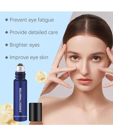 Retinol Roller Eye Serum with Vitamin C Under Eye Roller Essence Eye Essence for Dark Circles Eye Cream for Puffy Eyes Anti-Wrinkle Roller Eye Cream with Retinol for Hydration Brightness - Buy Online on GoSupps.com