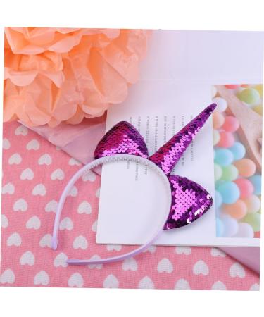 POPETPOP Kid Hair Accessories Hair Ribbons Unicorn Hair Hoop Hair Ornament Paillette Headband Hair Decoration Hair Band Purple Child Sequins Decorate Cute Headbands One Size Purple - Buy Online on GoSupps.com
