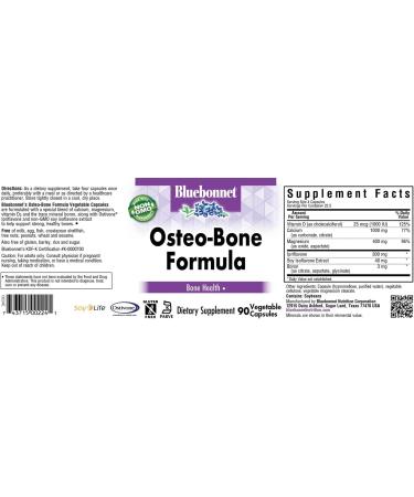 Bluebonnet Osteo-Bone Formula Vegetarian Capsules 90 Count - Buy Online on GoSupps.com