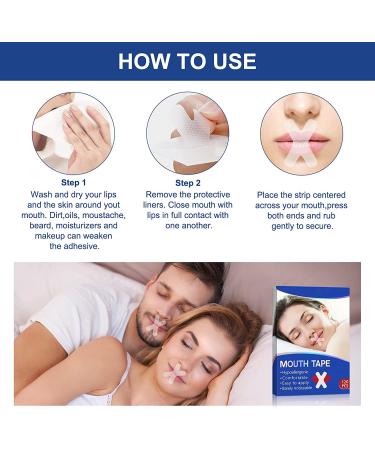 120 PCS Sleep Strips Mouth Tape - Anti Snoring Devices for Better Nose Breathing and Snoring Relief | Improve Sleeping Quality for All Families - Buy Online on GoSupps.com