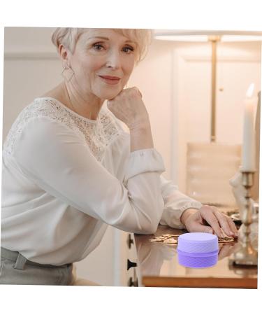 HOMSFOU 3 Sets Cream Box Refillable Cream Jars Makeup Cream Jar Durable Cream Storage Jar Cosmetic Jar with Spoon Silicone Makeup Containers Silica Gel Travel Purple Care Storage Box - Buy Online on GoSupps.com