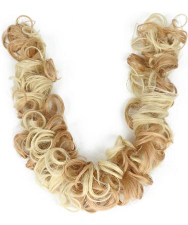 Hair Chignon Messy Bun Hair Slices 21 Inch Long Synthetic Messy Shaggy Bun Wrap Hair Ties Curly Bun Hair Ties for Women Hair Bun Messy Bun Hair Piece (Color : Q13 613) - Buy Online on GoSupps.com