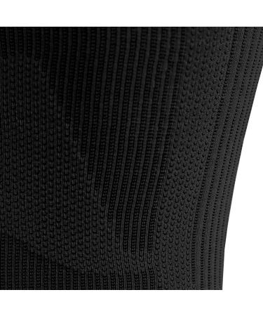 Bauerfeind Sports Compression Upper Leg Sleeves - Thigh & Hamstring Support | Medium/Long, Black (1 Pair) - Buy Online on GoSupps.com