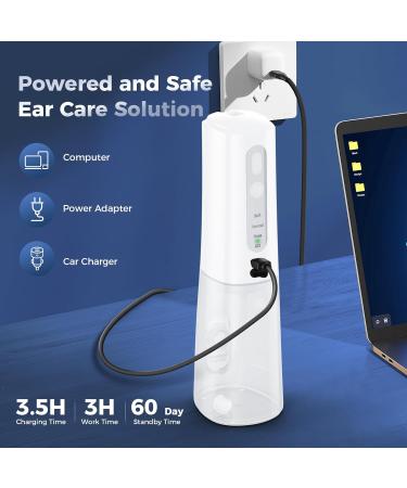 Buy Ear Wax Removal Kit - Water Powered Cleaner with 6 Tips & 3 Pressure Modes Safe & Effective IPX7 Waterproof USB-C Rechargeable - Buy Online on GoSupps.com