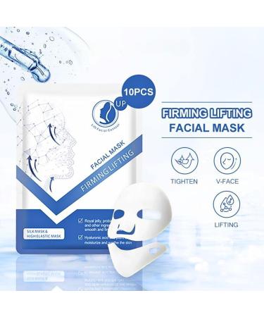 V Line Lifting Face Mask V Shape Lifting Face Masks Skincare with Hyaluronic Acid Chin Lift Mask Firming Lifting Facial Mask Hydrating Double Chin Reducer Moisturizing Face Slimmer - Buy Online on GoSupps.com