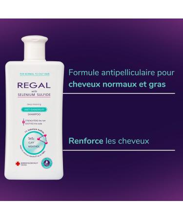 Regal Anti-Dandruff Shampoo for Normal and Oily Hair | Shampoo for Oily Hair | Clay Shampoo | Menthol Shampoo | Eliminates Excess Sebum | 200 ML - Buy Online on GoSupps.com