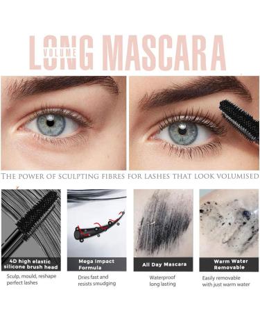 Waterproof mascara | Waterproof mascara | Long-lasting waterproof and smudge-proof mascara for women's sensitive eyes for a plumped-up look - Buy Online on GoSupps.com