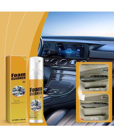 Foam Cleaner Car Seat Upholstery Ceiling Strong Cleaners Leather Sheet Cleaning Paste for Home and Kitchen All-Purpose Household Foam Type Spray(1pcs) - Buy Online on GoSupps.com