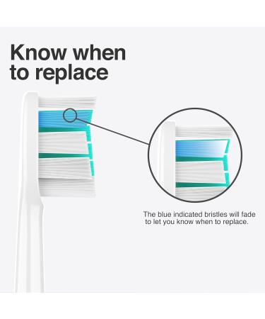 Replacement Toothbrush Heads for Philips Sonicare C2 C1 4100 C3 6 Pack Compatible Electric Brush Heads (2 White + 4 Black - Buy Online on GoSupps.com