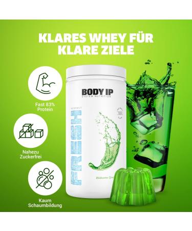 Body IP Perfect Fresh Clear Whey - Waldmeister Splash | High Protein Isolate Powder for Muscle Building | 21 Portions | 600g - Buy Online on GoSupps.com