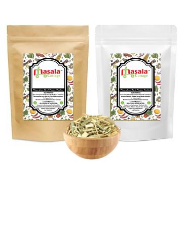 Dried Lemon Grass Cut Loose Herbal Tea Infusion by Masala Cottage 25g-1.9kg (90 Grams) 90 Grams