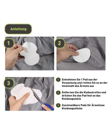 O Armpit Pads for Men & Women - 100 Odorless Sweat Absorbing Pads (50 Pairs) - Cropable Anti-Stain Underarm Solutions - Buy Online on GoSupps.com