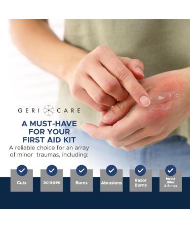Antimicrobial Silver Gel by GeriCare| Wound Care Cream for Cuts Scrapes Minor Burns| Natural Topical Skin Healing Ointment| 55PPM Colloidal Silver Gel |Long-Lasting Protection|1.5oz | Pack of 2 - Buy Online on GoSupps.com