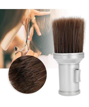 Professional Barber Brush Neck Duster - Silver Hairdressing Tool for Cleaning & Sweeping - Buy Online on GoSupps.com