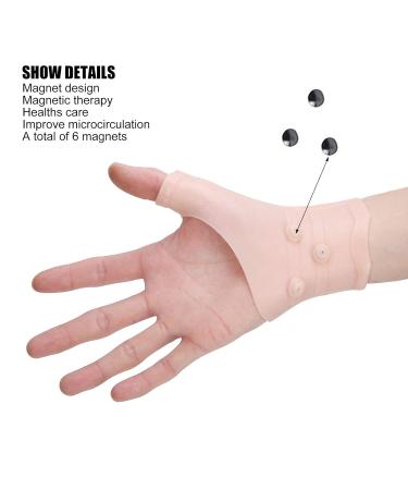 Thumb Wrist Support Brace - 2 Pcs Gel Magnetic Compression Sleeve for Pain Relief Waterproof Hand Gloves for Sprained Joints - Buy Online on GoSupps.com