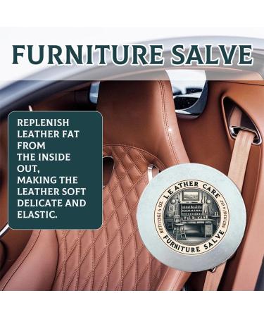 Leather Care Cream Leather Scratch Repair Remove Cleaning Moisturizing Leather Cracking Maintenance H8x6 d Stains Ointment and Brush - Buy Online on GoSupps.com