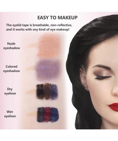 Venicce Love Eyelid Tape - 1 200 Loophole Tapes for Instant Eyelid Lift | Skin-Coloring Adhesive Stripes | Non-Surgical Solution for Beautiful Eyes - Buy Online on GoSupps.com