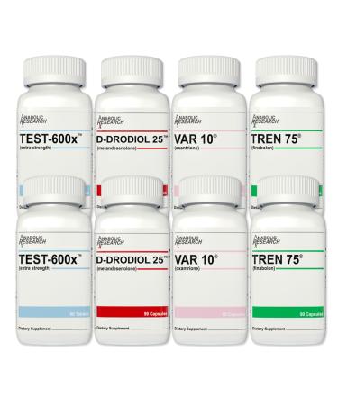 Strength Stack +Plus (Test Support System) - Test-600x D-dodriol 25 VAR 10 Tren 75-2 Month Supply