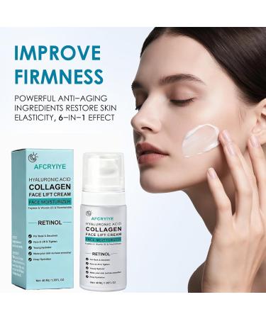 Neck Firming Cream with Retinol & Peptides | 6-in-1 Anti-Aging Moisturizer | Tighten & Lift Face & Neck | Hyaluronic Acid & Collagen Infused | Fast-Absorbing Smooths Visible Lines 40 ml - Buy Online on GoSupps.com