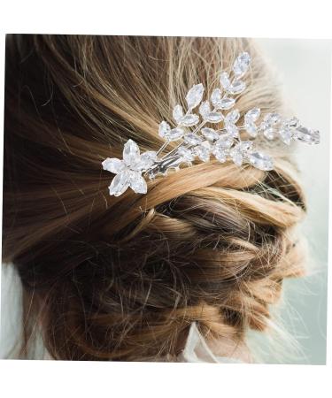 Beaupretty Womens Accessories bangs comb hair combs for wedding bride hair comb wedding headpiece for bride crystal hair combs bride headdress bridesmaid Mori Department aluminum alloy Comb - Buy Online on GoSupps.com