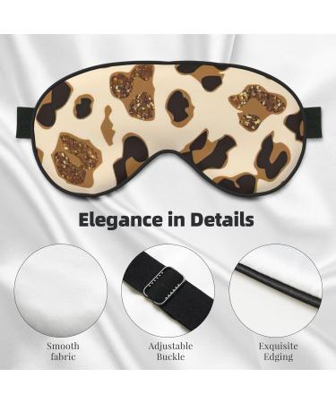 FoRes Leopard Print Adult Unisex Sleep Eye Mask | Light Blocking & Adjustable for Deep Rest - Buy Online on GoSupps.com