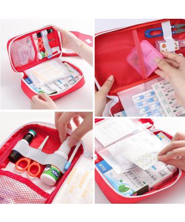 NB Medicine Bag - Travel First Aid Bag for Families | Caregiver & Emergency Bag - Red - Buy Online on GoSupps.com