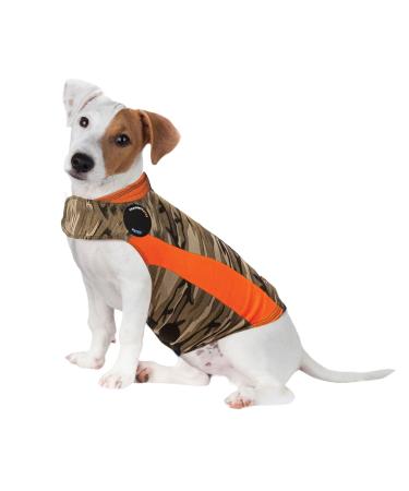 Thundershirt Polo Dog fear jacket |Solding solution recommended by veterinarians vest for fireworks thunder travel and separation |Camo size S camouflage small (15-25 lbs)