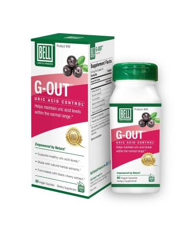 Bell G-Out Uric Acid Cleanse for Gout -A Unique Blend of Herbal Extracts That Helps Maintain Uric Acid Levels Within The Normal Range -Uric Acid Support