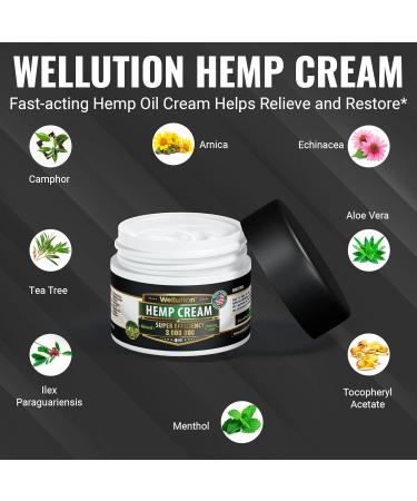 Hemp Cream 3,000,000 Super Efficiency with Arnica Menthol - Natural Seed Oil Extract - Extra Strength Massage Lotion - Buy Online on GoSupps.com