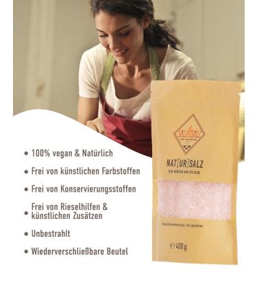 Premium Himalayan Pink Salt - Coarse & Fine 400g & 900g - 100% Natural Additive-Free Rock Salt for Mills & Connoisseurs - Buy Online on GoSupps.com