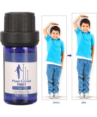 Height Growth Massage Oil 10ml | Safe Bone & Foot Growth Enhancer for Height Increase - Buy Online on GoSupps.com