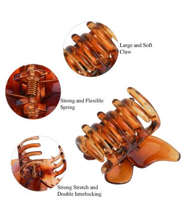 YISSION 8 PCS Butterfly Hair Clips - Cute Non-Slip Hair Claw Clips for Women & Girls - Acrylic - Small Jaw Clips for Thin & Thick Hair - Buy Online on GoSupps.com