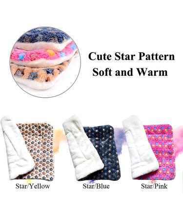 Premium Fluffy Flannel Pet Blanket for Dogs and Cats - Soft and Warm Mat - Blue Stars - Small Size - Buy Online on GoSupps.com