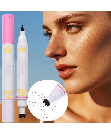 Fake Freckles Dot Makeup Pen | Waterproof 2-in-1 Fake Freckles & Eyeliner Long-Lasting Natural Look for Women and Girls Skin Beauty - Buy Online on GoSupps.com