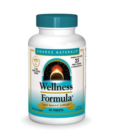 Source Naturals Wellness Formula Bio-Aligned Vitamins - Immune System Support Supplement & Immunity Booster - 90 Tablets 90 Count (Pack of 1)