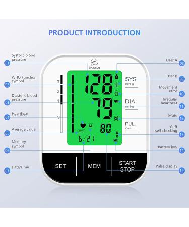 Comfier Arm Blood Pressure Monitor with Irregular Heartbeat Detection - Large LCD Display, Voice Broadcast, Dual User Modes - Home BP Tester with Carry Case - Buy Online on GoSupps.com