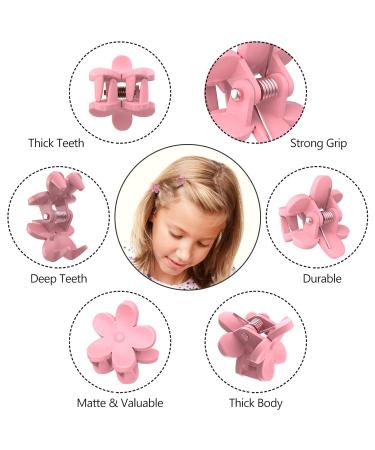 ADRIONE Mini Flower Hair Clips 100 Pack - Colorful Toddler & Baby Hair Accessories for Fine Hair - Strong Grip Small Flower Clips for Women & Girls - Buy Online on GoSupps.com