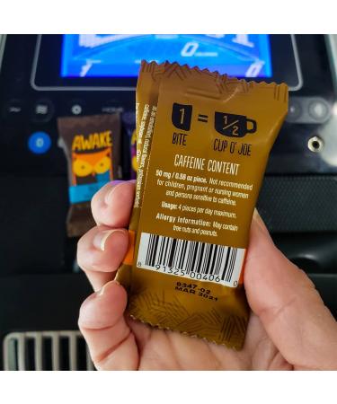 AWAKE Caffeinated Chocolate - Dark Chocolate - Pack of 50 - 0.48 Oz. - Buy Online on GoSupps.com
