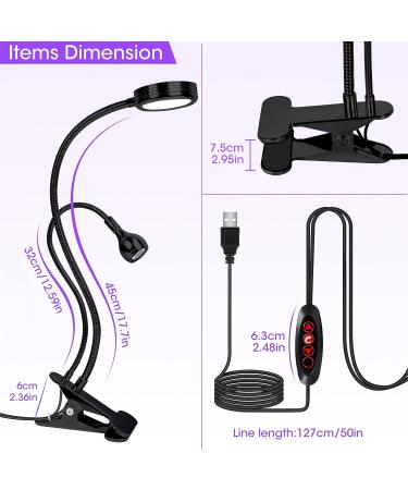 5W UV LED Nail Lamp USB Plug Gel Cure Dryer for Gel Nails | 9 Gears Black-5W UV Light for Nail Salon - Buy Online on GoSupps.com