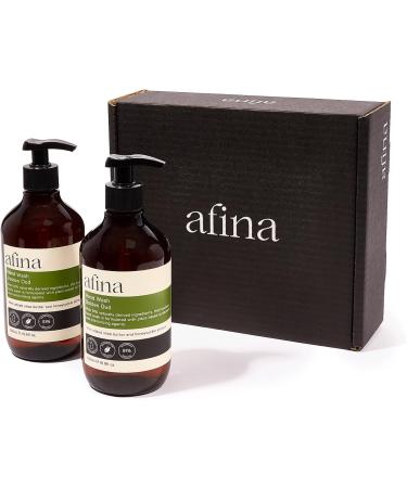 Afina Golden Oud Luxury Hand Wash - Sensual Blend of Spicy, Creamy Floral Notes Backed With Warm Ambery & Woody Undertones - 500mlx2