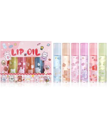 6piece lip gloss set to roll up lip gloss set with fruit flavor glossy makeup for children and young people suitable for children unit size 1 piece 1er Pack pink - Buy Online on GoSupps.com