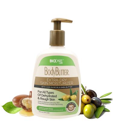 Biocare Labs Moisturizing Body Butter - Body Cream With Natural Shea Butter Olive Oil and Vitamin E - Instantly Penetrates and Deeply Renews Skin - Lotion Designed For Dry Skin- 16 OZ 16 Ounce (Pack of 1)