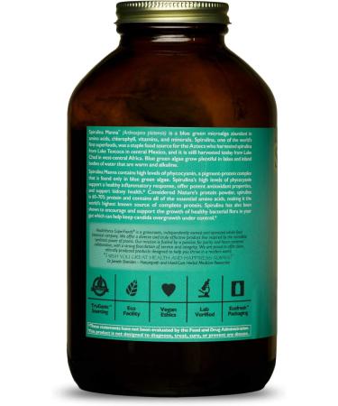 HealthForce Superfoods Spirulina Manna - 16 oz Powder | Pure & Organic Superfood - Buy Online on GoSupps.com