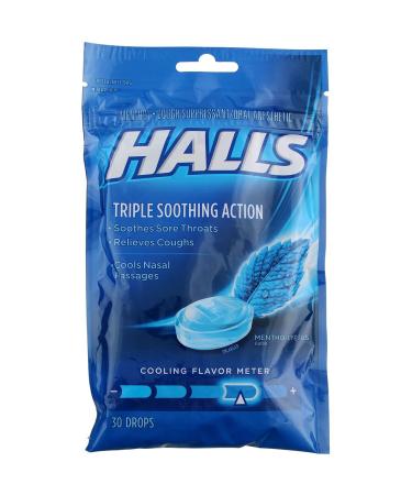 Halls Mentho-Lyptus Drops - 30 ct Pack of 6