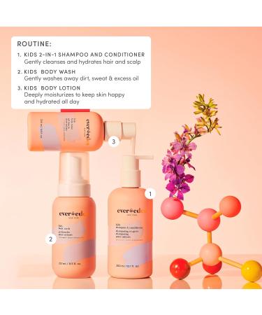 Evereden Multi-Vitamin Kids Body Wash Cool Peach: Gentle Body Wash Sensitive Skin Nourishment & Hydration Formula | Clean Non-Toxic for Kids | 8.5 fl oz. - Buy Online on GoSupps.com