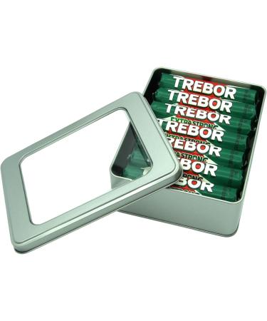Trebor Extra Strong Mints in a Tin x 14 Tubes x 14 x 42g Tubes Bundle with Silver Refillable Window Lid Tin - Buy Online on GoSupps.com