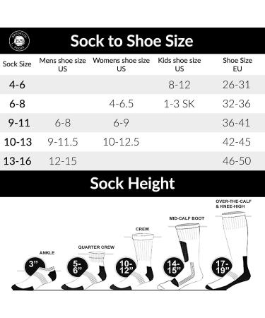 6 Pairs Merino Wool Thermal Diabetic Socks, Size Medium (US Men 9-11.5/Women 11-13) - Buy Online on GoSupps.com