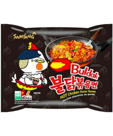 Samyang Buldak Ramen Korean Hot Spicy Chicken Stir-Fried Ramyun Noodles 140g Vmart (Pack of 40) - Buy Online on GoSupps.com